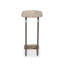 Pixie End Table-Grey Stripe Travertine