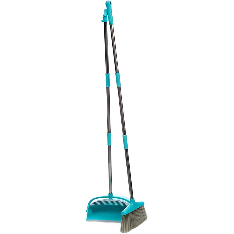 Fergie 2 Piece Long  Handle Broom and Dustpan Set