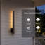 Applique murale d'extérieur moderne 24 po à DEL, lumière chaude vers le haut et le bas