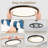 6pk 12 Inch Round Led Flush Mount Ceiling Light, 5 Cct Dimmable 24w Close To Ceiling Light Fixture Fixture For Living Room Bedroom Kitchen (set Of 6)-572611795-572611797