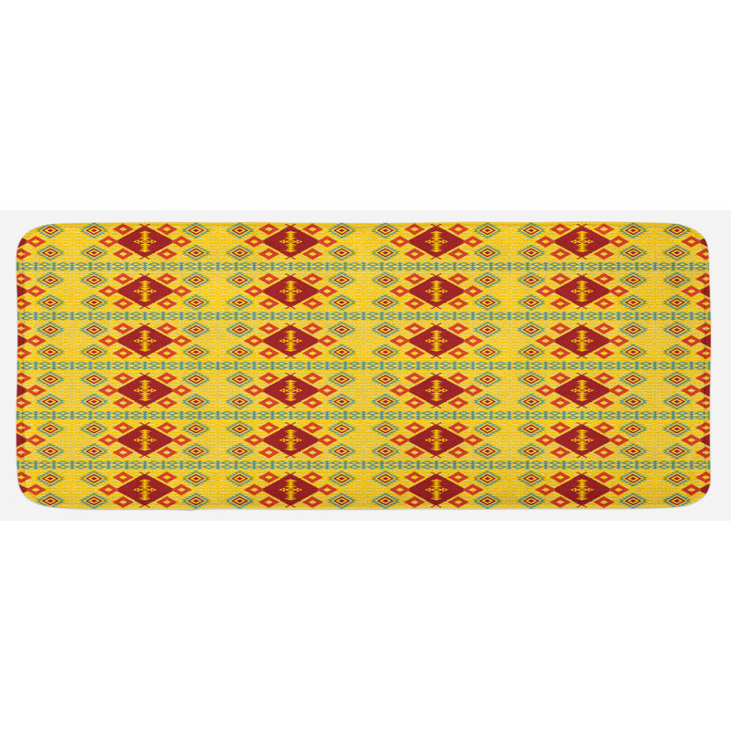 Rustic Polyester Kitchen Mat