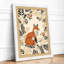 Fox in the Forest Boho - Framed Print-988105373-988105376