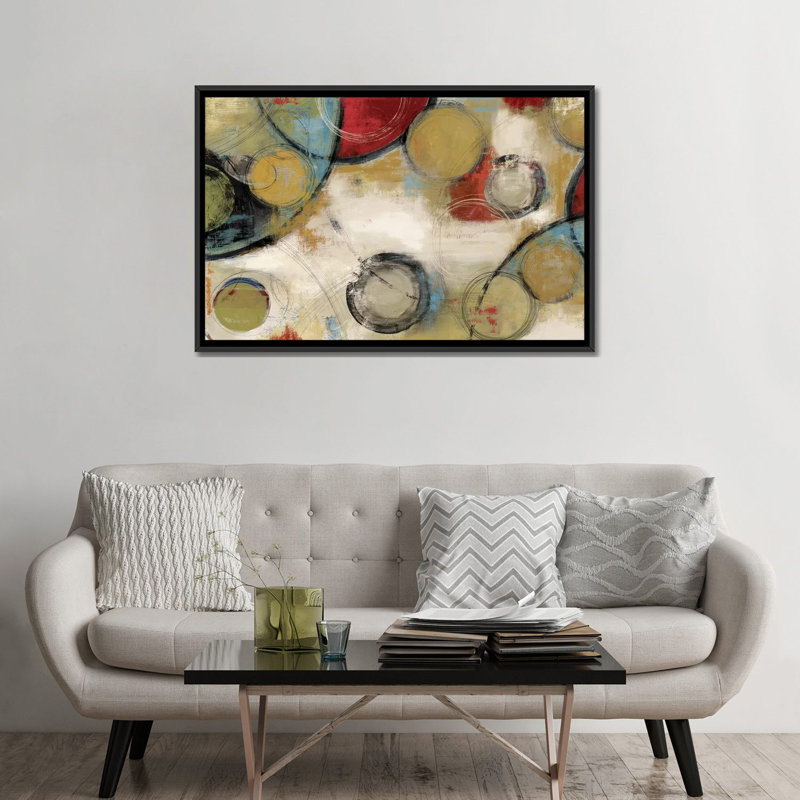 «Elements», impression sur toile, H 18 po x l 26 po x P 1,5 po, Toile avec cadre noir, Pas de tapis