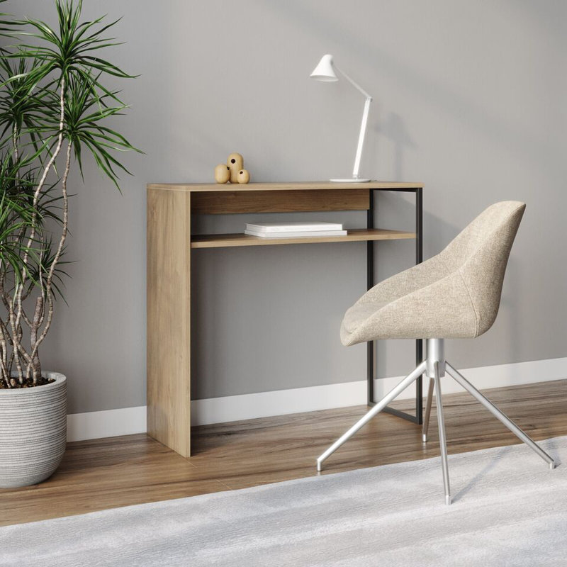 Quess 80cm Solid Wood Console Table, Oak