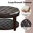 Farmhouse Upholstered Storage Tufted Ottoman with Free Tray-41044987