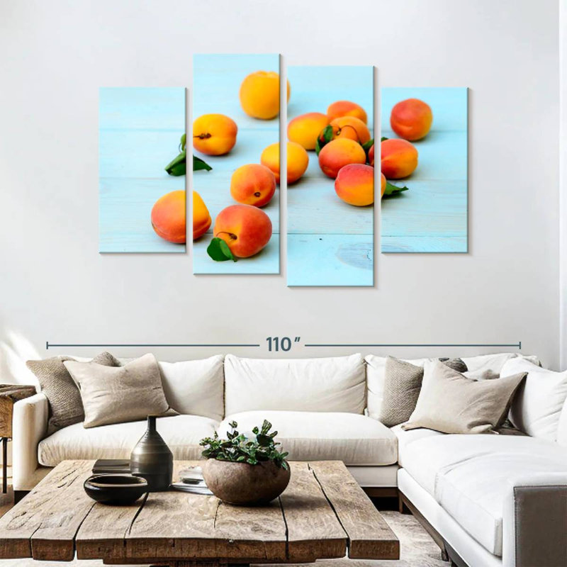 Yarlin Apricots On Table, 54" H x 84" W