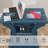 End Tables Living Room, End Table End Table With Charging Station And USB,Navy Blue Side Table, Nightstand For Bedroom,3 Tier End Table With Storage Shelf For Living Room