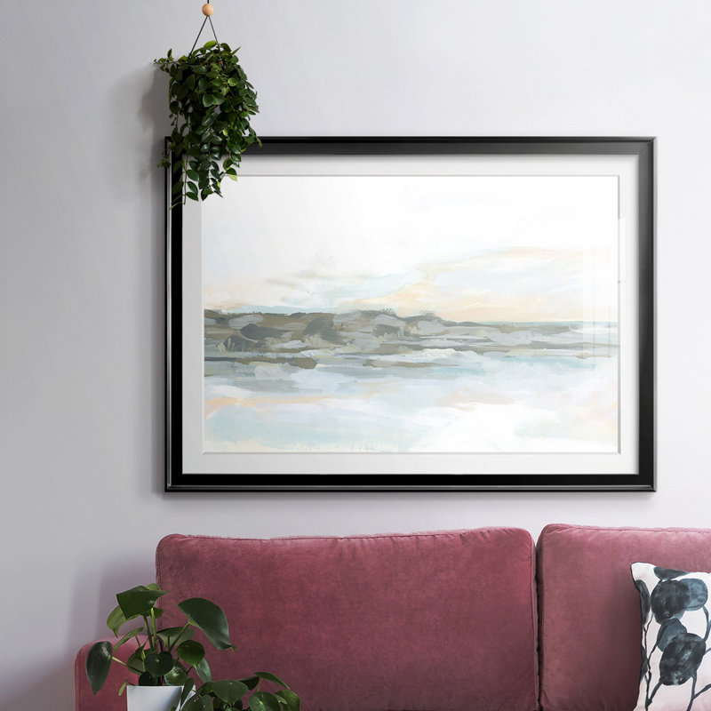 Rock Coast I, reproduction d'art encadrée, Noir, H 15 po x l 21 po x P 1,5 po