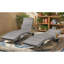 Ensemble de 2 chaises longues en osier de patio-1150913005