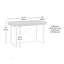 Bureau d'écriture compact brun foncé avec plateau à clavier dissimulé, parfait pour les petits espaces et un design élégant.