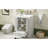 24'' Bathroom Vanity With Ceramic Sink Combo, Modern Freestanding Storage Cabinet  With Silver Handles,  Soft Closing Doors-1371220525