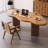 Brown Free Form Solid Wood desks-107978795