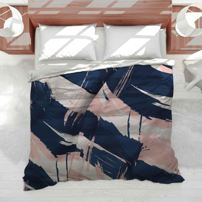 Streaks Cool Pattern Cotton Blend Comforter, King Comforter