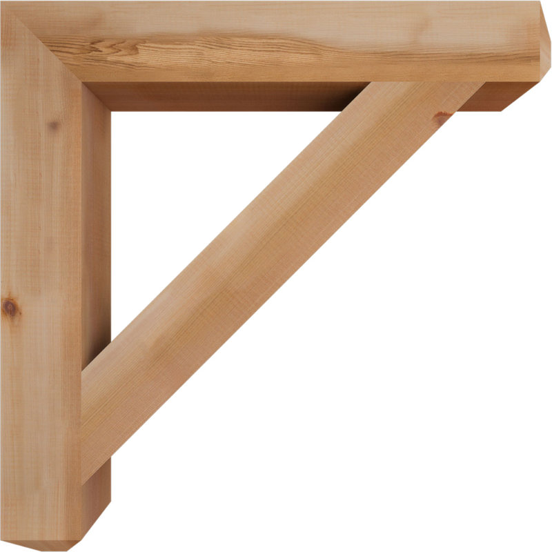 Support pour artisan traditionnel, H 28 po x l 3,5 po x P 28 po, Cèdre rouge de l'Ouest (lisse)