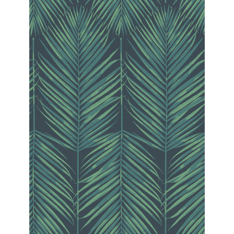 Rouleau de papier peint Jaydon, Minuit tropical, L 27 pi x l 27 po