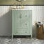 Meuble-lavabo autoportant avec lavabo, armoire et tiroirs en céramique 24 po Gerhardt-125489947
