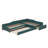Upholstered Double Twin Size Daybed With Trundle And Drawer-1859866892