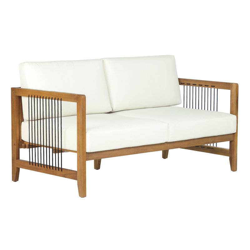 Outdoor Loveseat with Removable Cushions