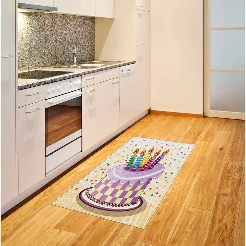 Tapis décoratif rétro en fibres à haute densité, Rectangle— 4 pi x 5 pi 8 po
