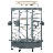 Meachum 72'' Iron Play Top Floor Bird Cage with Perch-27290733