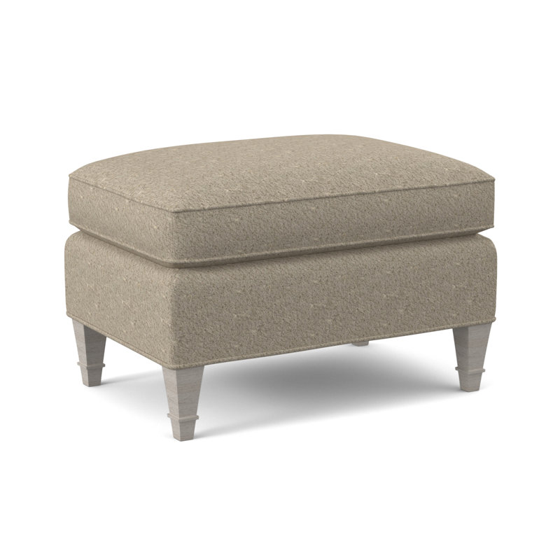 Repose-pieds standard Everton, Lin de Venise, Bisque