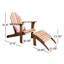 Chaise Adirondack en bois massif avec repose-pieds Ardith Langport-2022777782