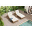 Ensemble de 2 chaises longues réglables à 5 positions pour l'extérieur-13628011