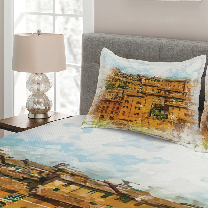 Modern & Contemporary Polyester Coverlet, King Bedspread + 2 Shams