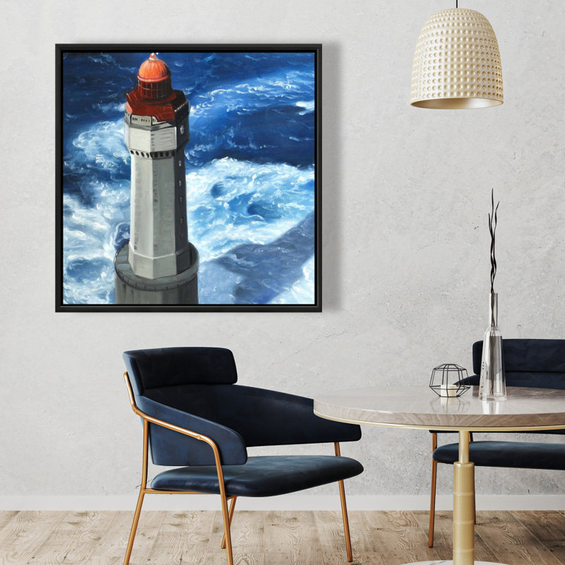 «The Headlight Of Jument» sur toile, H 36 po x l 36 po