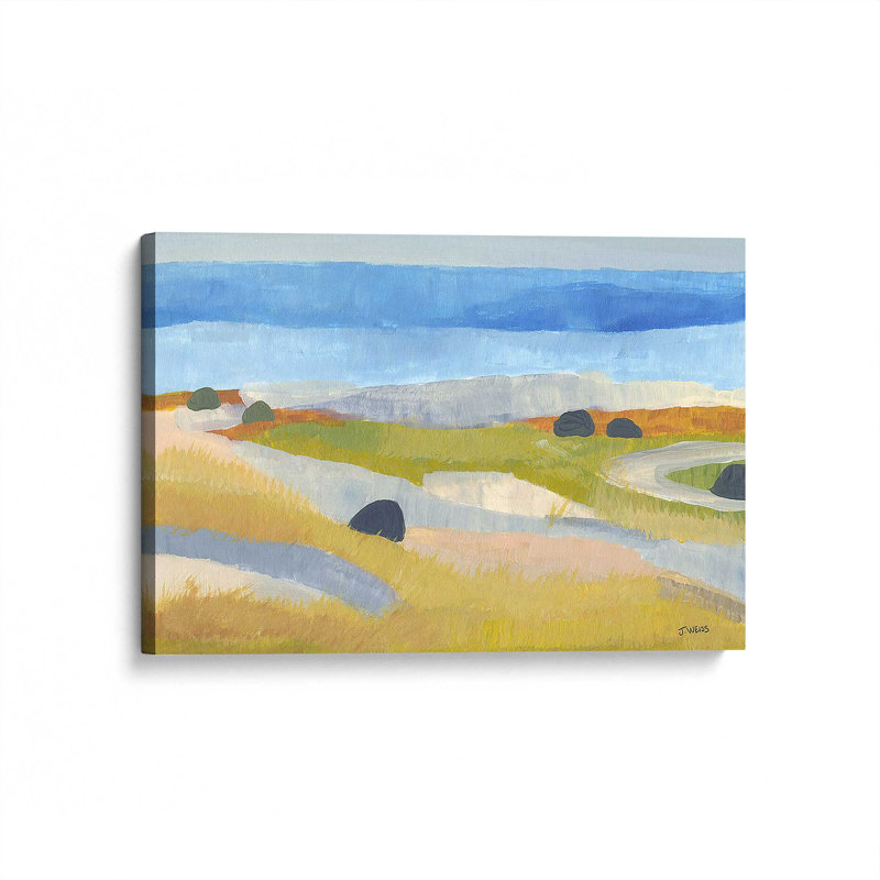 «Islandais Meadow Whimsy» sur toile par Jan Weiss, Toile tendue, H 32 po x l 48 po x P 1,25 po