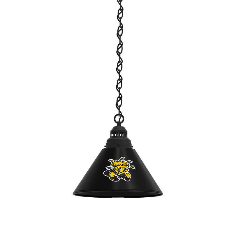 1 - Light Single Pendant, Black, Wichita State Shockers