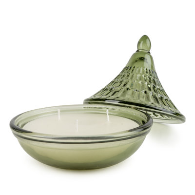 Musk Scented Novelty Candle with Glass Holder