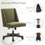Chaise de bureau pivotante en chenille Mellins-2050812932