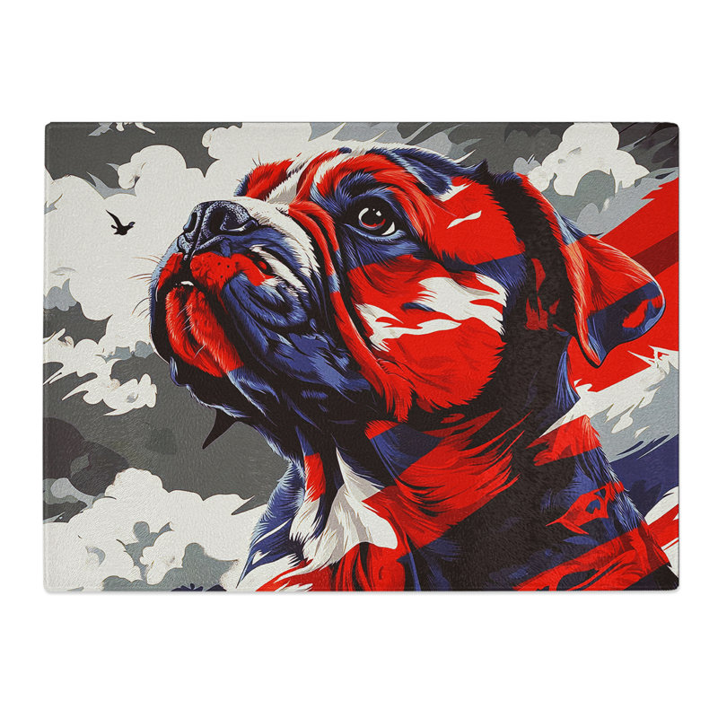 British Bulldog Vol.2  Glass Chopping Board
