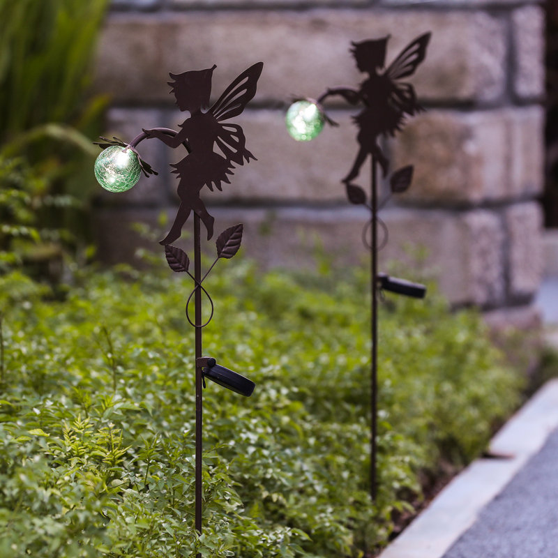 35.4'' Solar Powered Integrated LED Lawn Ornament