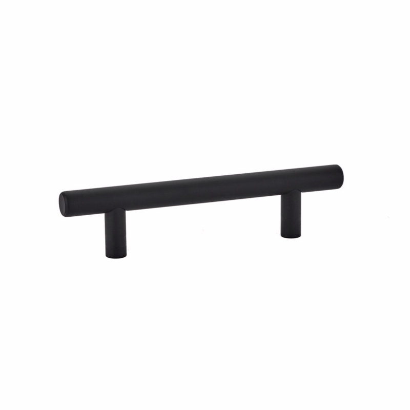 Bar Pull, Flat Black, 3.5"
