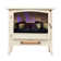 Country Living Infrared Freestanding Electric Fireplace Stove Heater | 1,000 SQ FT with Wooden Logs