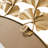 Gold Gingko Leaf Round Wall Mirror, "Gilded Ginkgo Radiance"