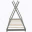 Lit plateforme House avec structure triangulaire