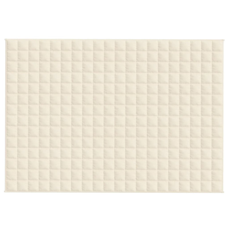 Couverture en tissu , 54.3" W x 78.7" L, Crème, crème
