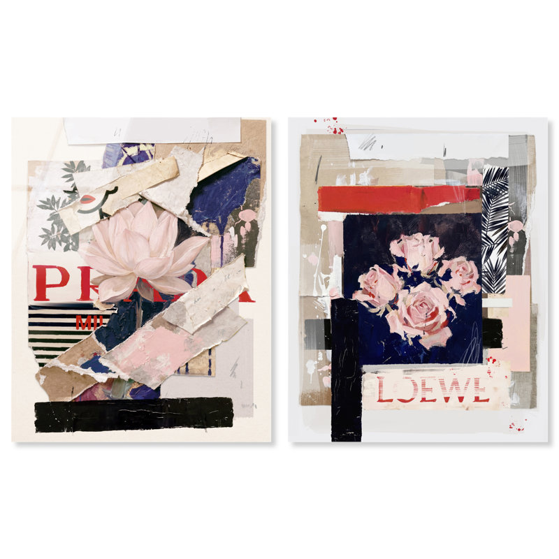 Milano Collage Set Set by Oliver Gal, 20"H x 24"W, High-Gloss Acrylic Print