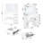 Makeup Vanity With Mirror & , 3 Lighting Exhibitions, 4 Drawers, Vast Storage Space, White Desk Power Strip, 2 Ports, Spacious