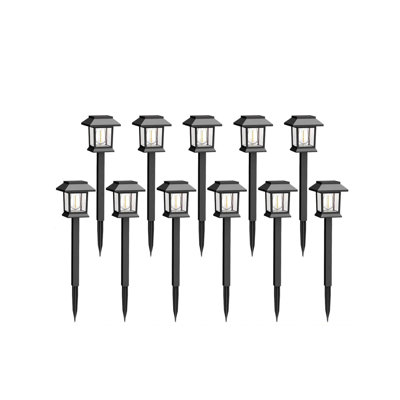 Solar Lights Outdoor,12 Pack Solar Pathway Lights