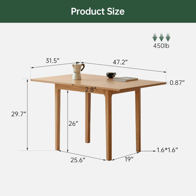 Oak Solid Wood Base Dining Table
