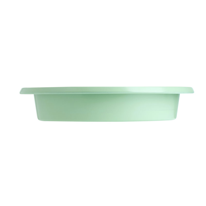 9-In Nonstick Aluminized Steel Round Cake Pan, Contour Silver, Pistachio