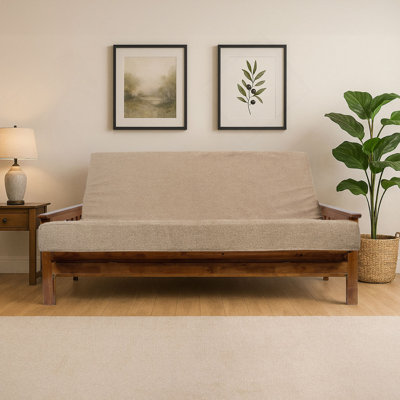 Memory Foam Infused Futon Mattress Full – Washable Removable Cover, Heavy-Duty Zipper, Thick Foldable Sofa Bed Cushion For Guest Room, Apartment, Dorm (Frame NOT Included)