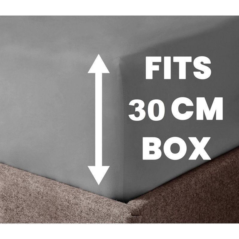 Pada 100% Cotton Plain Weave / Muslin Fitted Sheet, 135 x 190 cm, Grey