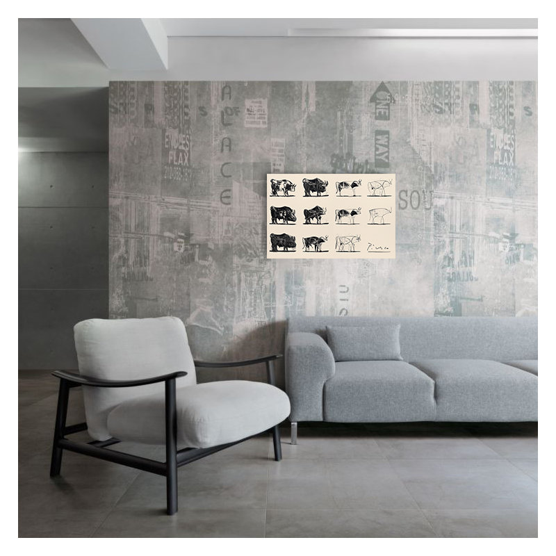 Le Taureau by Pablo Picasso - No Frame Print on Wood