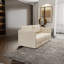 Canapé-lit modulaire moderne avec rangement 2 places, beige
