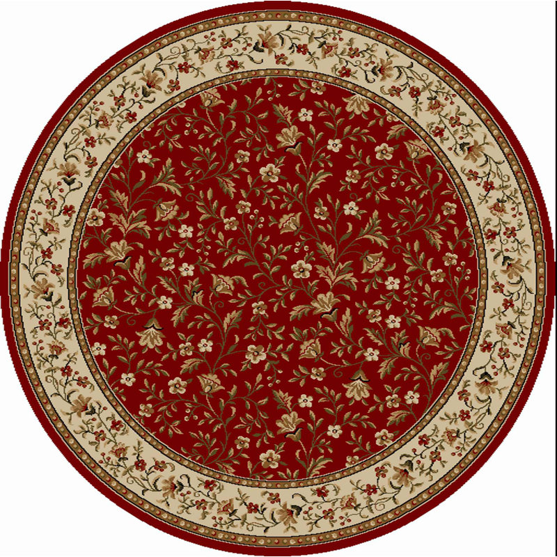 Weisgerber Floral Indoor Rug, Round 8'